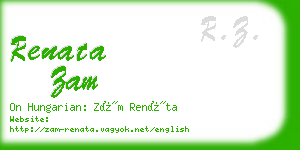 renata zam business card